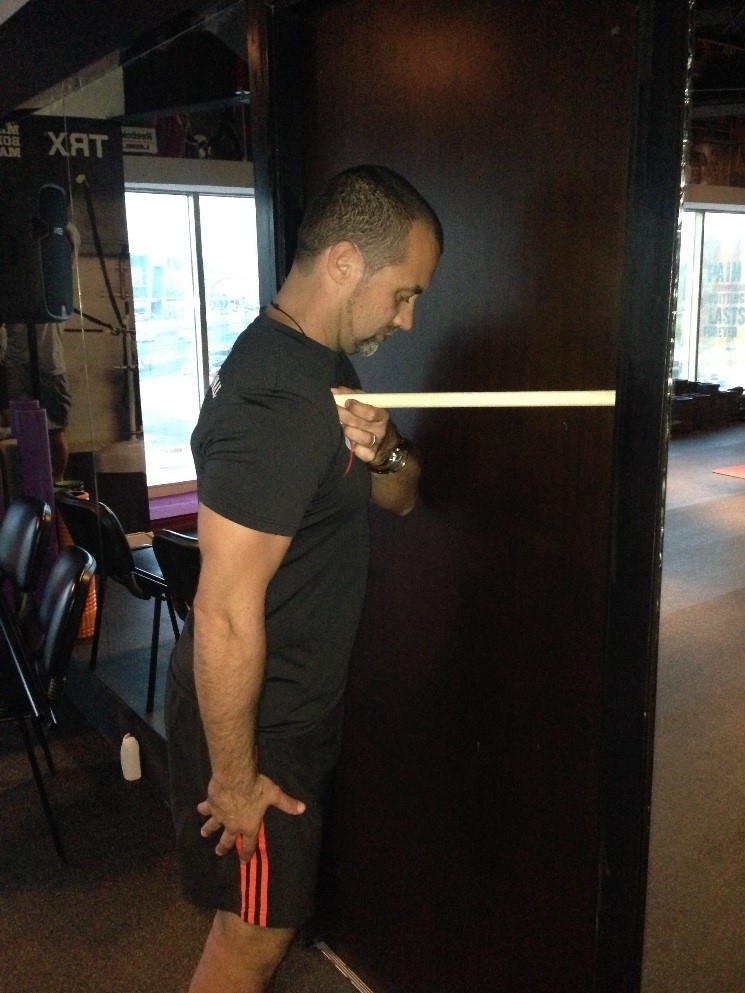 Pec minor self release; through the pec major. 