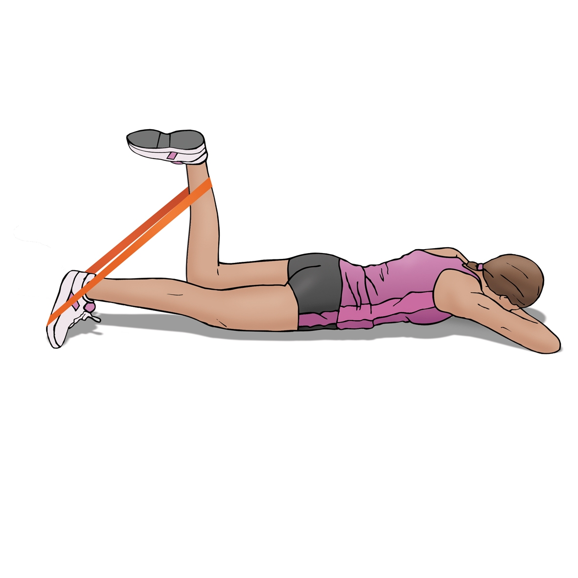 a) Prone hamstring strengthening 