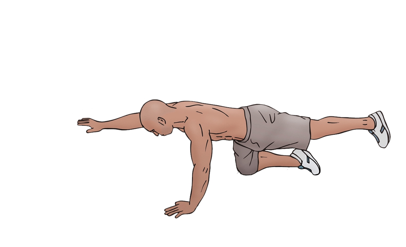 Opposite arm/leg extensions